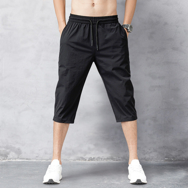 Konrad | Men's Straight Leg Knee-Length Shorts with Drawstring