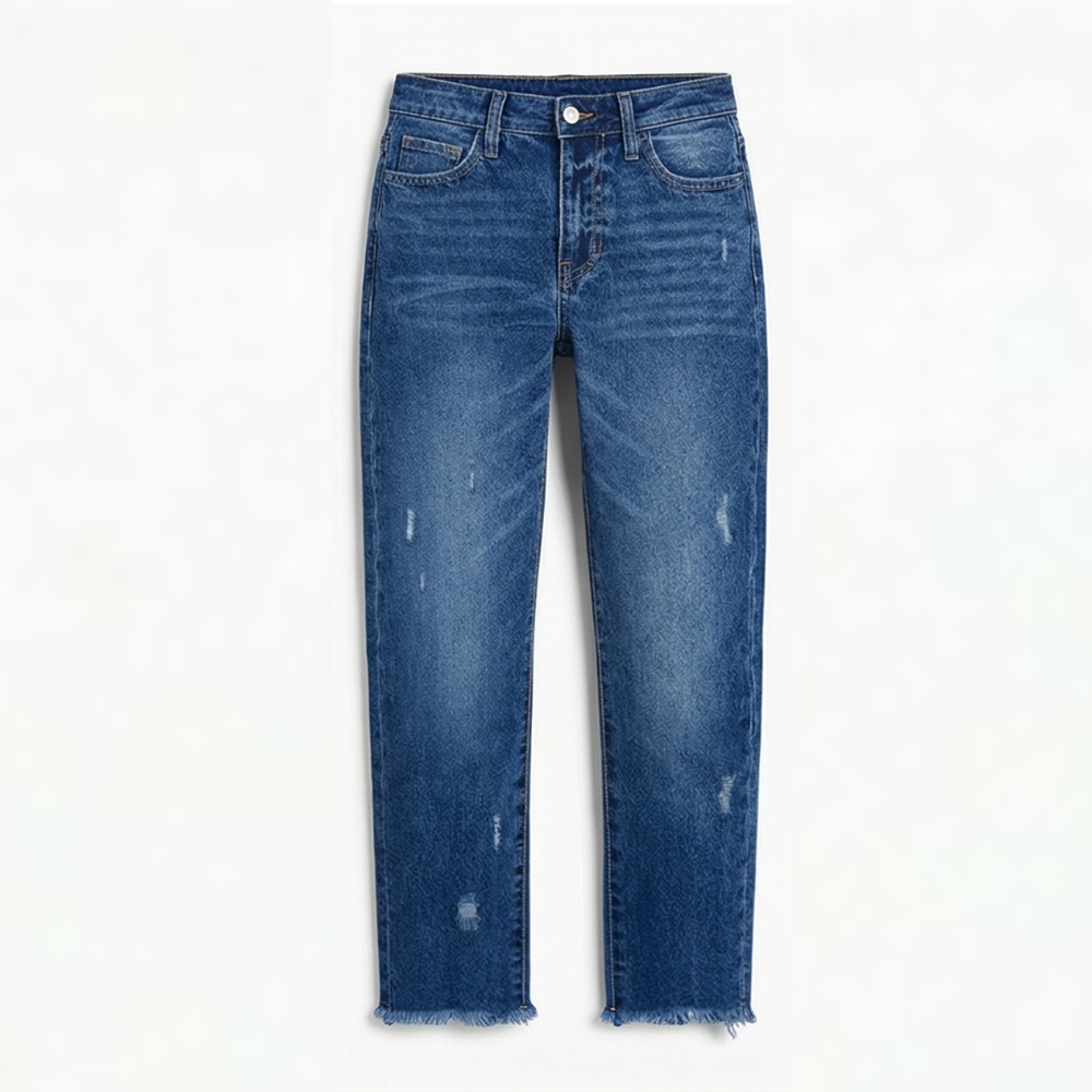 Talia | Women's Cropped Straight Leg Jeans - Casual Outings