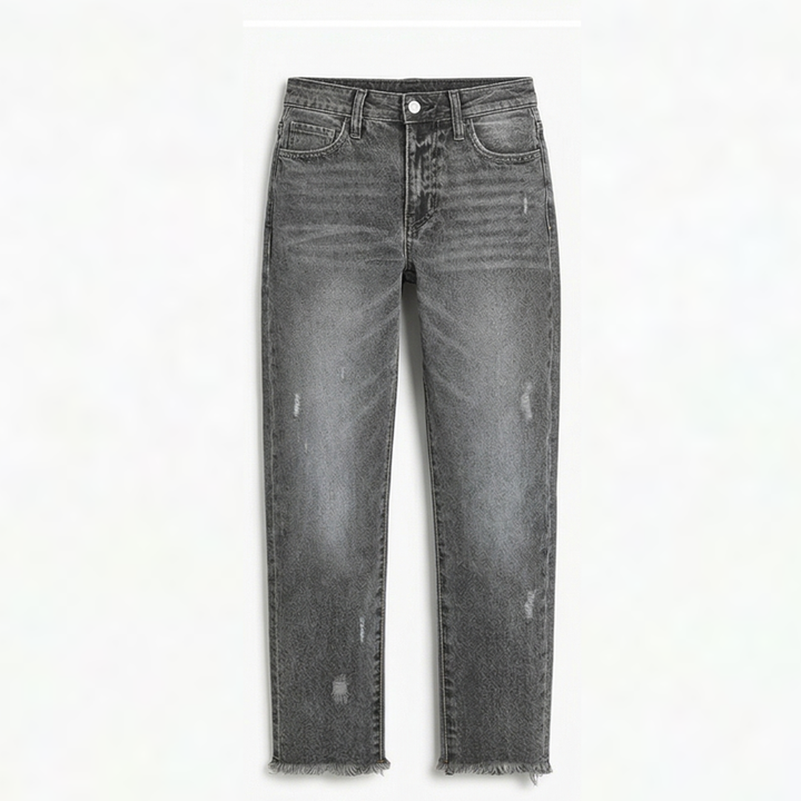 Talia | Women's Cropped Straight Leg Jeans - Casual Outings