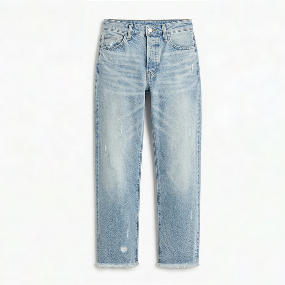 Talia | Women's Cropped Straight Leg Jeans - Casual Outings