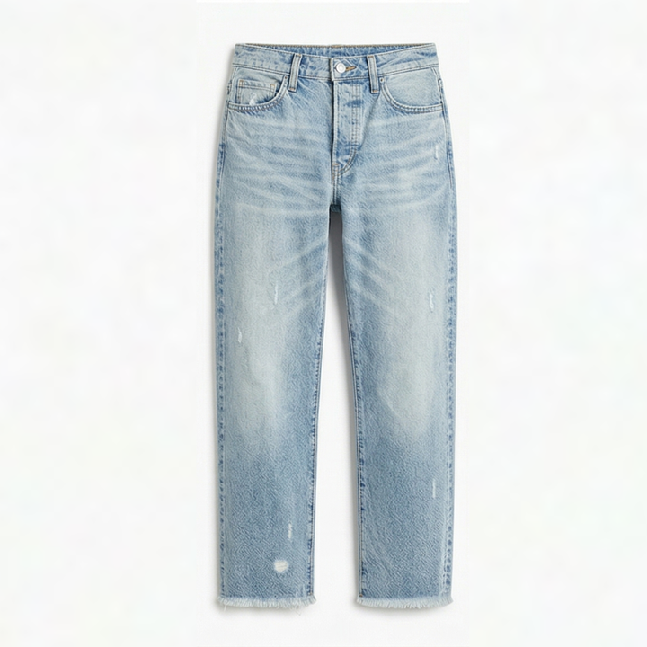 Talia | Women's Cropped Straight Leg Jeans - Casual Outings