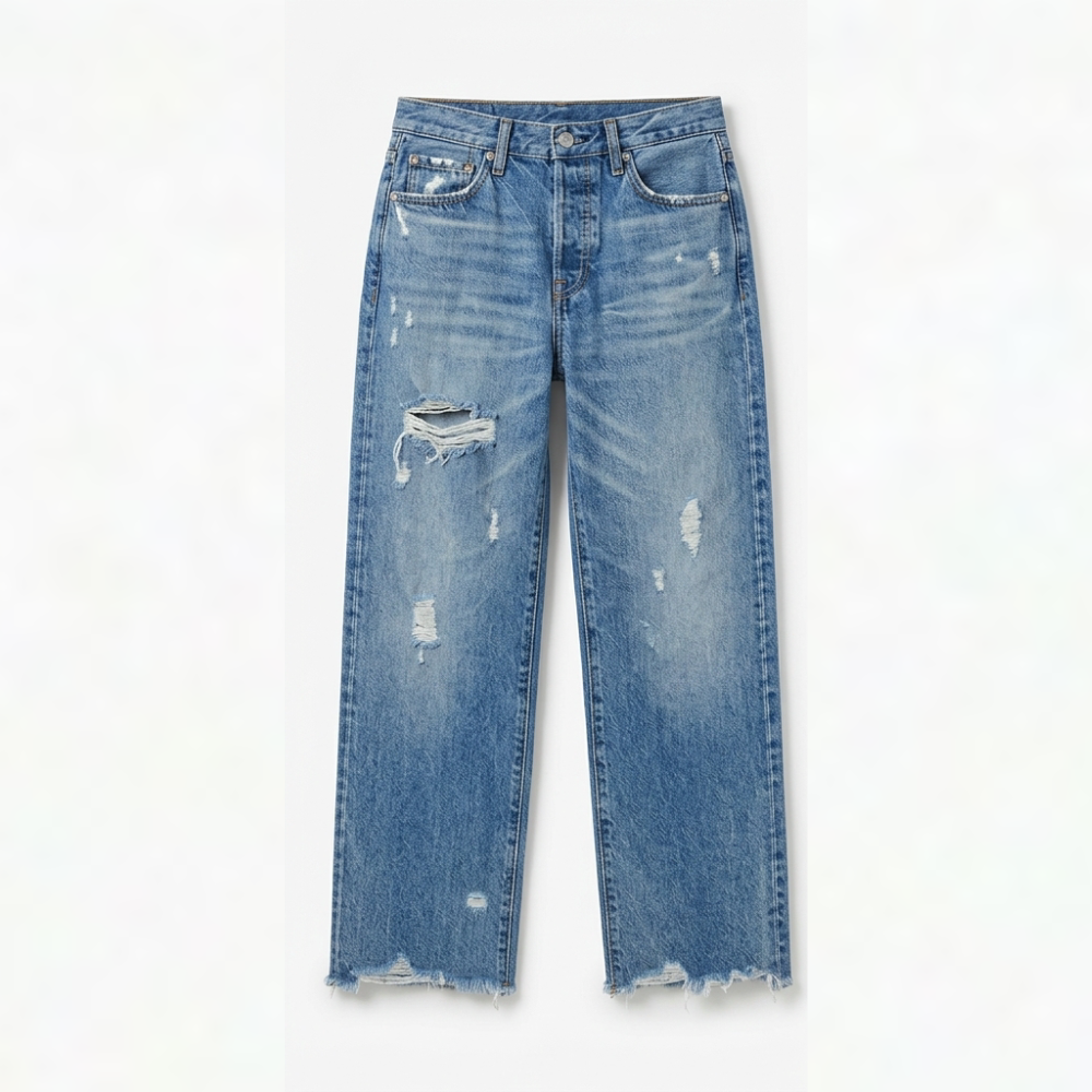 Talia | Women's Cropped Straight Leg Jeans - Casual Outings