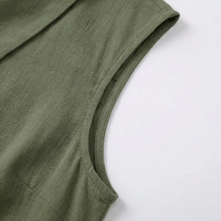 Sabine | Women's V-Neck Sleeveless Blouse – Casual Summer Top