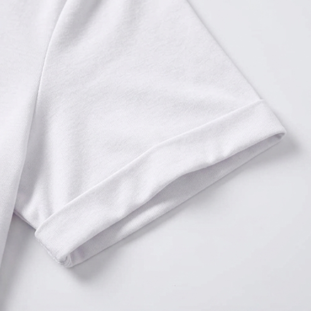 Juno | Women's V-Neck Tee Rolled Cuffs – Casual Everyday