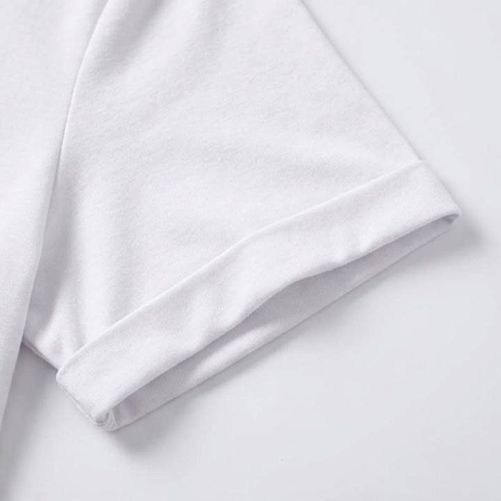 Juno | Women's V-Neck Tee Rolled Cuffs – Casual Everyday