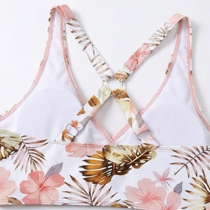 Agatha | Wrap V-Neck High-Waist Two-Piece Bikini Set