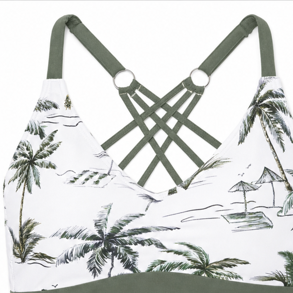 Alexa | Crisscross Bikini, Tank and Shorts Swim Set