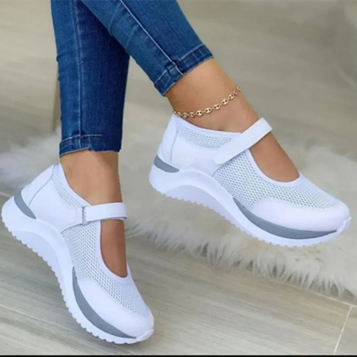 Naomi | Adjustable Strap Comfort Sneakers with Cushioned Sole for Women