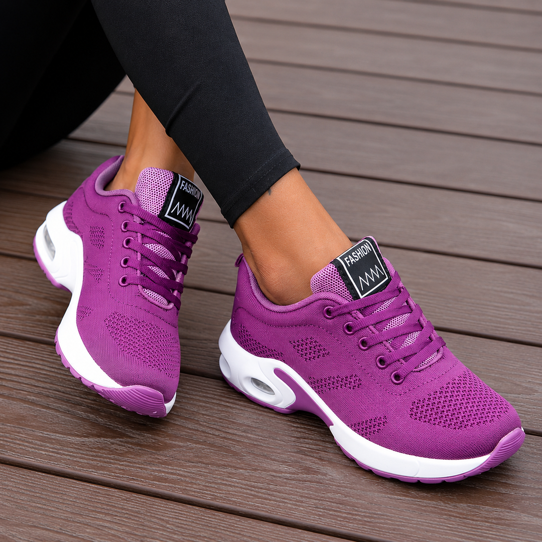 Nadia | Cushioned Slip-On Walking Sneakers with Ankle Support for Women