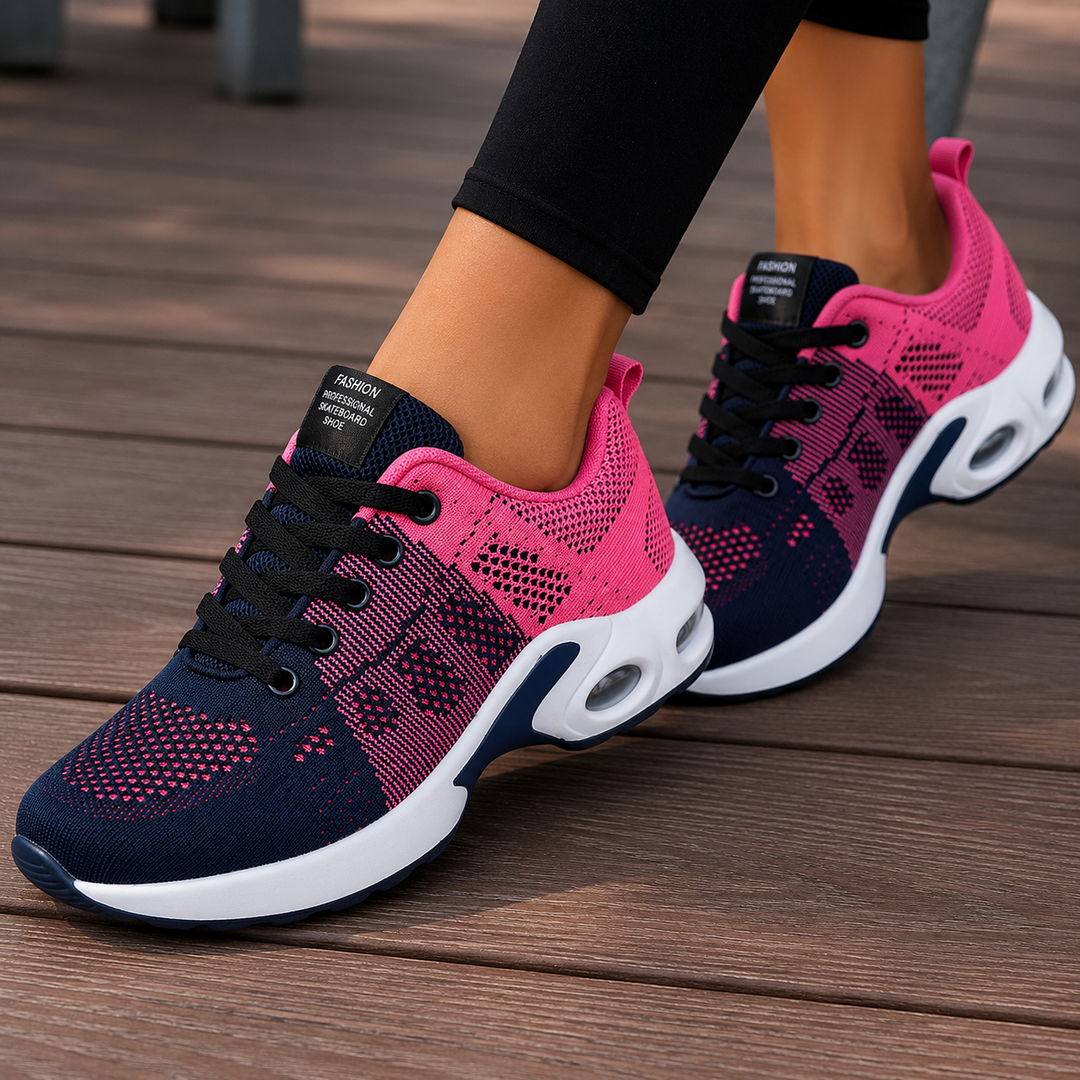 Nadia | Cushioned Slip-On Walking Sneakers with Ankle Support for Women