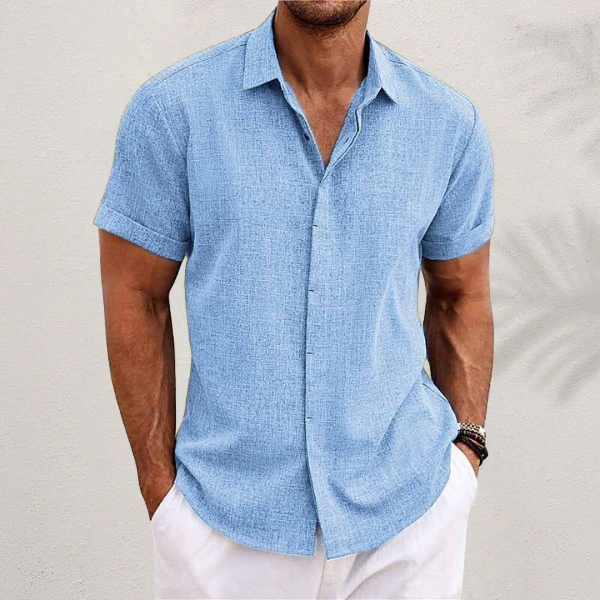 Marco | Men's Short-Sleeve Shirt Relaxed-Fit Button Front – Weekend Errands