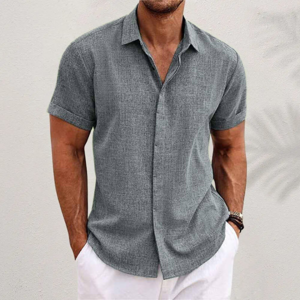 Marco | Men's Short-Sleeve Shirt Relaxed-Fit Button Front – Weekend Errands