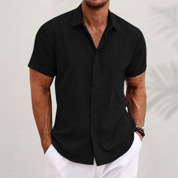 Marco | Men's Short-Sleeve Shirt Relaxed-Fit Button Front – Weekend Errands