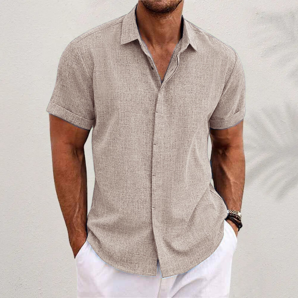 Marco | Men's Short-Sleeve Shirt Relaxed-Fit Button Front – Weekend Errands