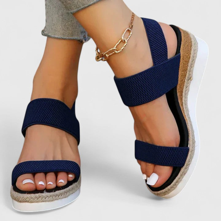 Nadelisse | Slingback Wedge Sandals with Cushioned Footbed for Women