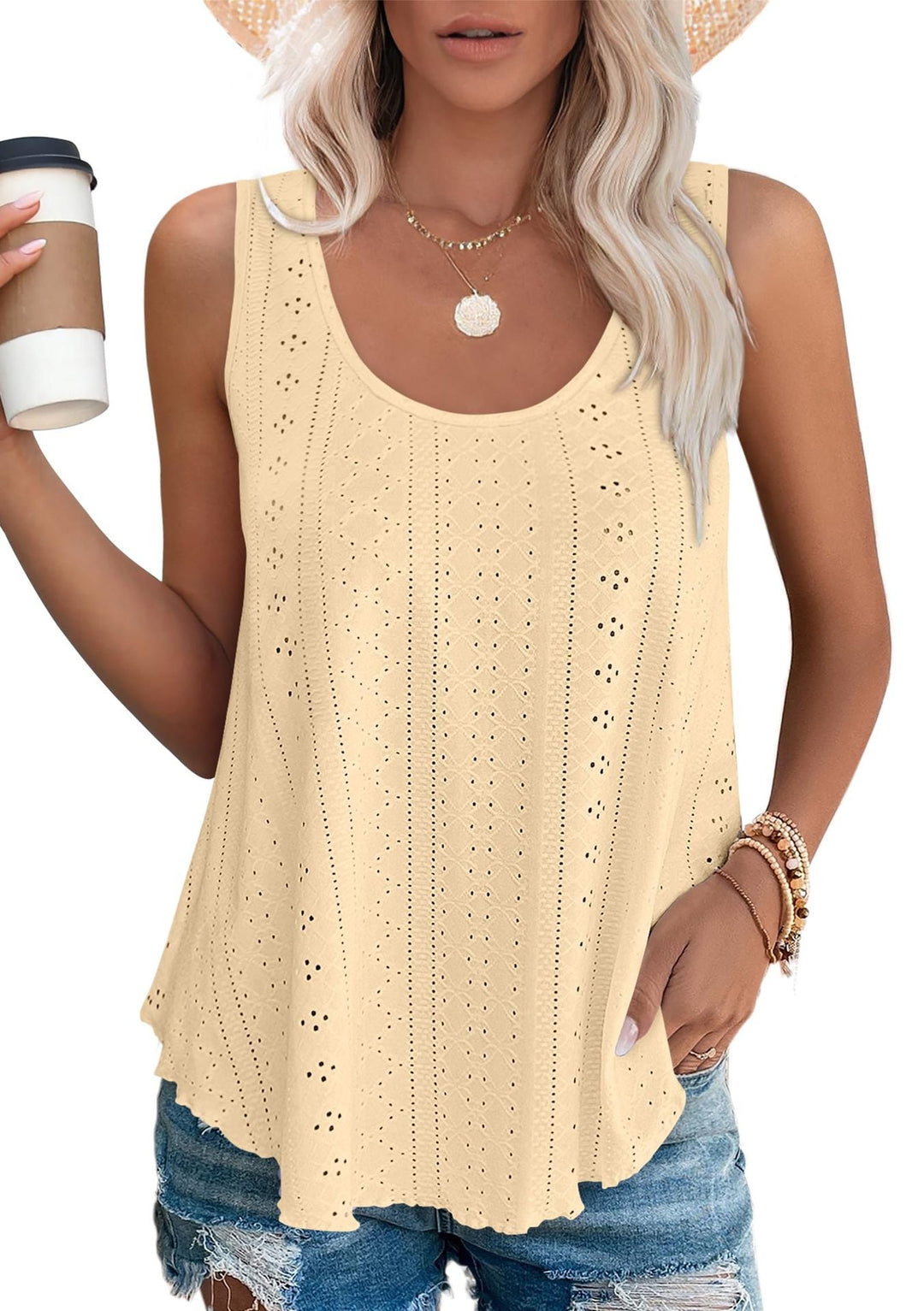 Lore | Women's Embroidered Tank Top – Summer Casual Outings