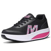 Fiona | Cushioned Lace-Up Walking Sneakers with Breathable Knit Upper for Women