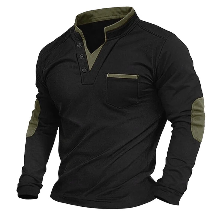 Cole | V-Neck Sweatshirt with Ribbed Trim for Men