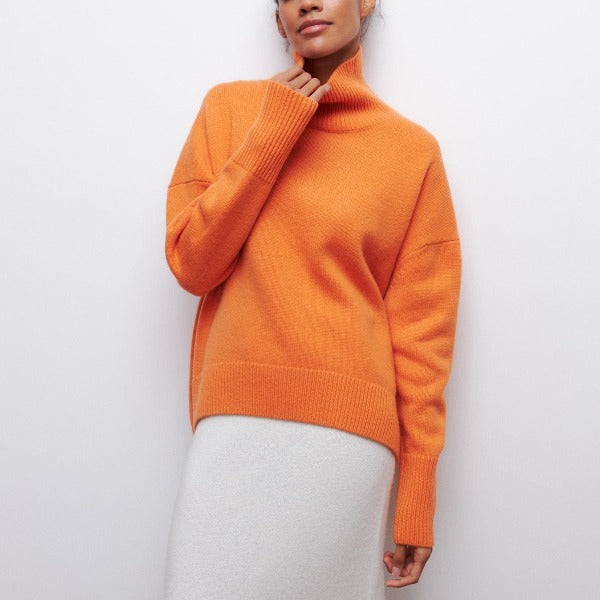 Reneé | Ribbed Turtleneck Sweater with Slim Silhouette