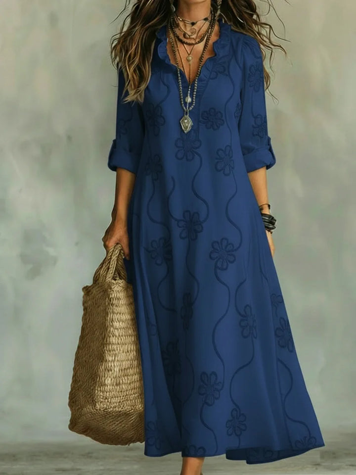 Sienna | Women's Floral Maxi Dress Belly-Flattering Summer Fit