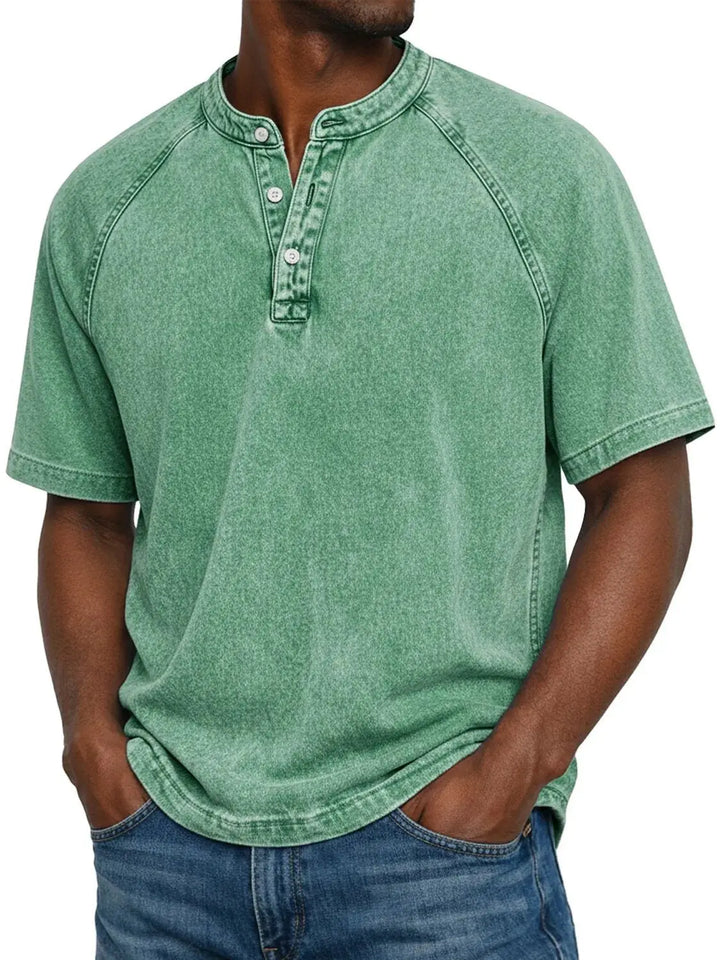 Emil | Button-Front Vintage Shirt with Chest Pocket for Men