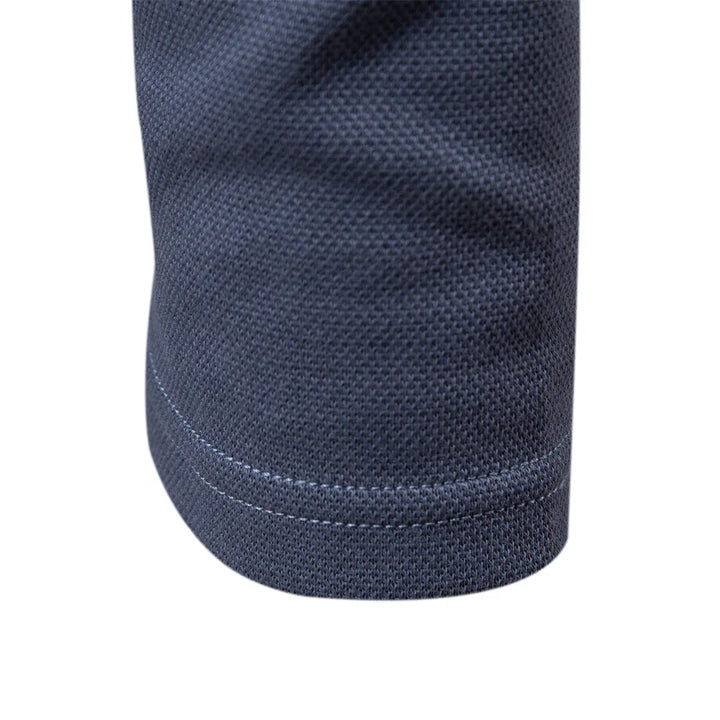 Daan | Embroidered Button-Front Polo Shirt for Men