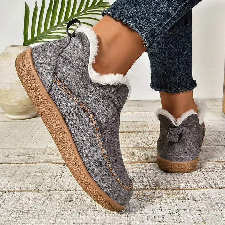 Ingeborg | Fur-Lined Ankle Boots with Grippy Sole for Women