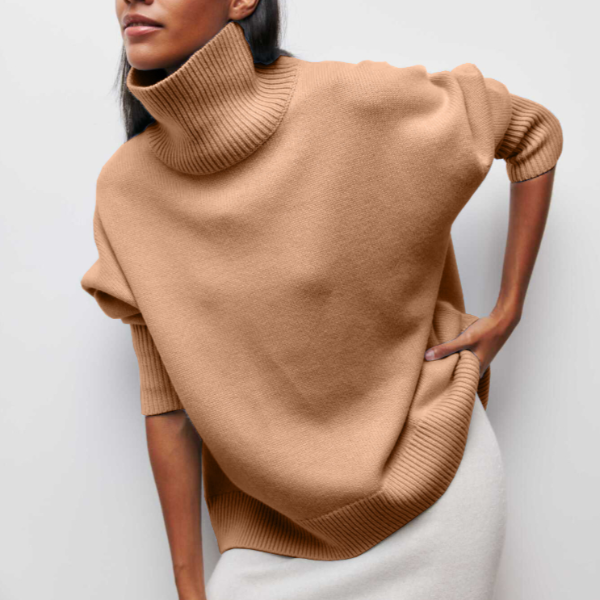Reneé | Ribbed Turtleneck Sweater with Slim Silhouette