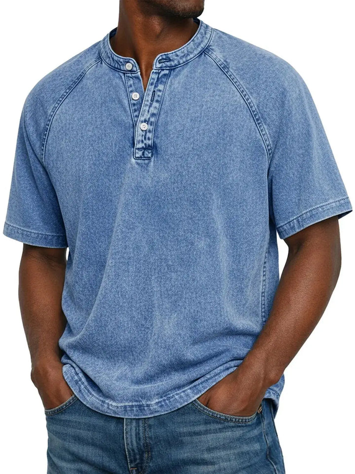 Emil | Button-Front Vintage Shirt with Chest Pocket for Men