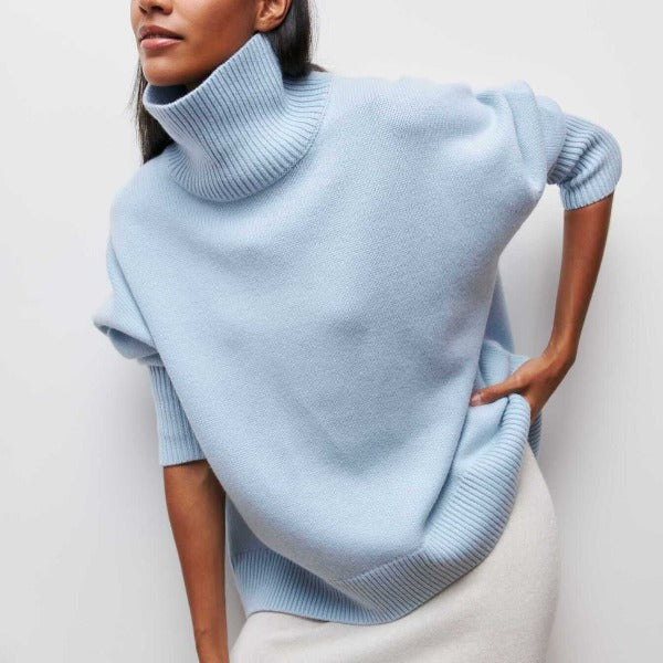 Reneé | Ribbed Turtleneck Sweater with Slim Silhouette