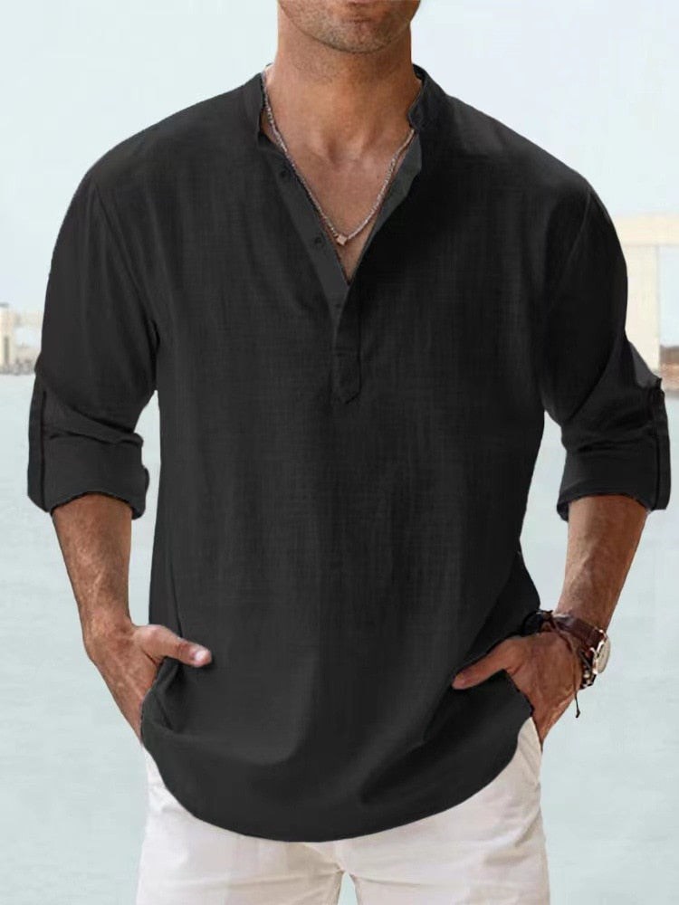 Arthur | Men's Breathable Button-Front Shirt – Casual Outings