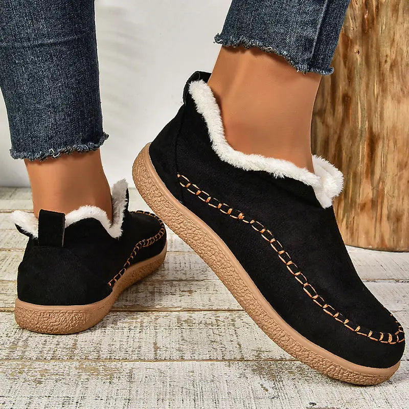 Ingeborg | Fur-Lined Ankle Boots with Grippy Sole for Women