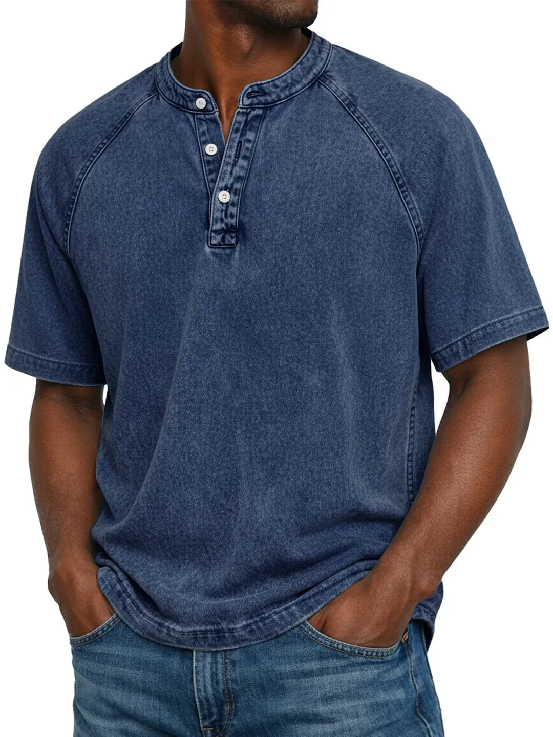 Emil | Button-Front Vintage Shirt with Chest Pocket for Men