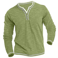 Frederik | V-Neck Long Sleeve Top for Men
