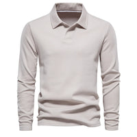 Daan | Embroidered Button-Front Polo Sweater for Men