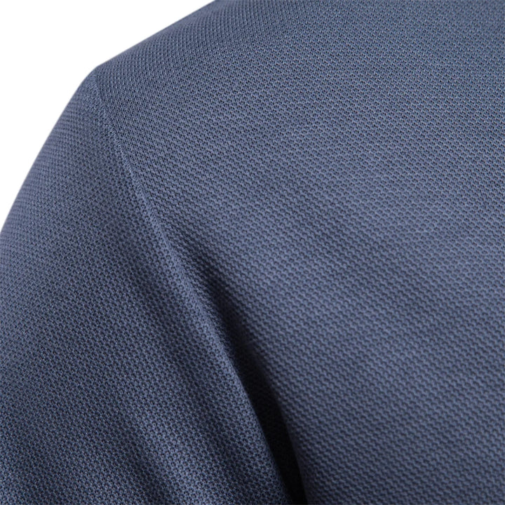 Daan | Embroidered Button-Front Polo Shirt for Men