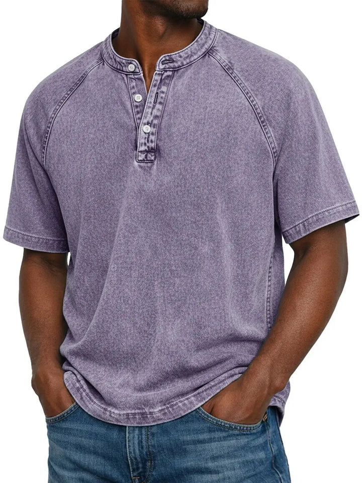 Emil | Button-Front Vintage Shirt with Chest Pocket for Men