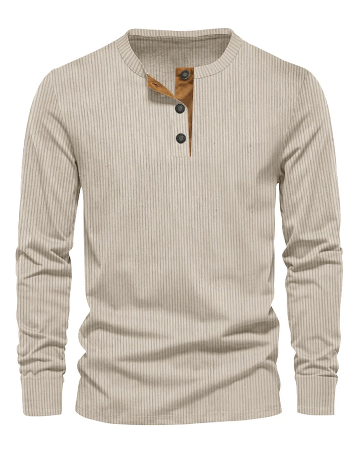 Florian | Striped Slim-Fit Long Sleeve Shirt for Men