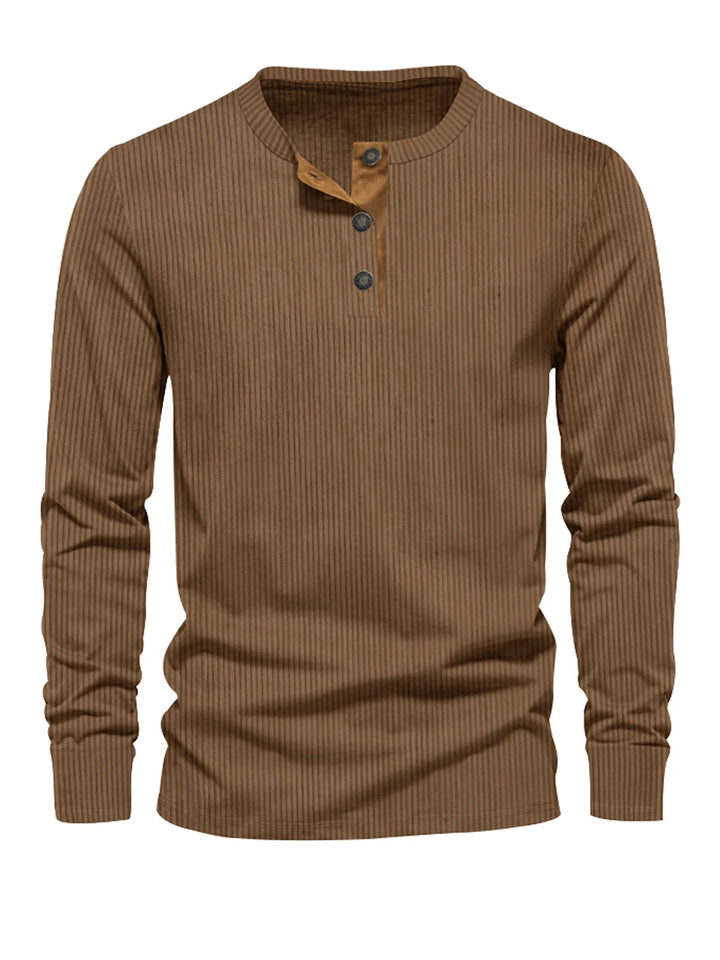 Florian | Striped Slim-Fit Long Sleeve Shirt for Men