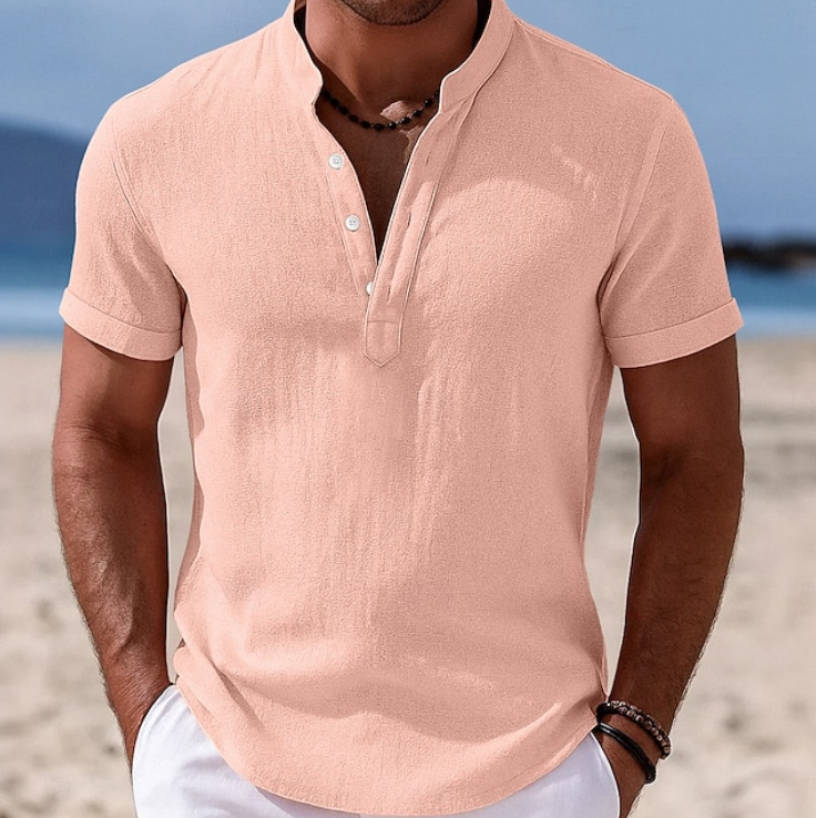 Bastian | Men's Button-Front Short Sleeve Shirt
