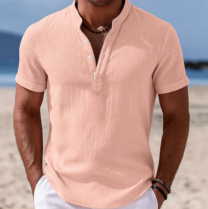 Bastian | Men's Button-Front Short Sleeve Shirt