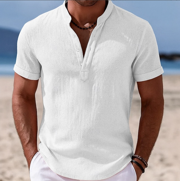 Bastian | Men's Button-Front Short Sleeve Shirt
