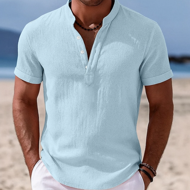 Bastian | Men's Button-Front Short Sleeve Shirt