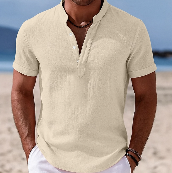 Bastian | Men's Button-Front Short Sleeve Shirt