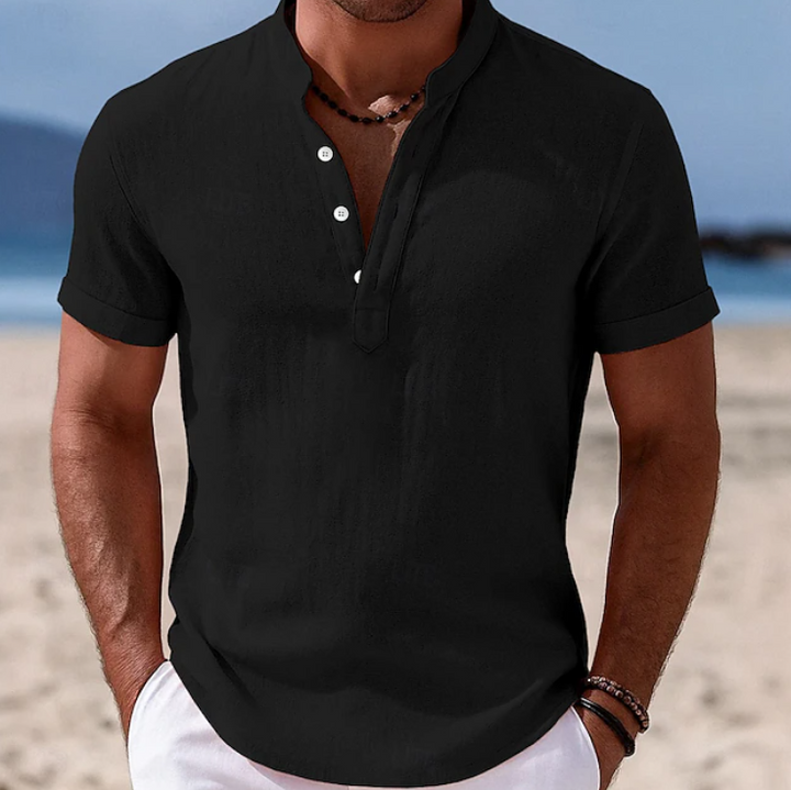 Bastian | Men's Button-Front Short Sleeve Shirt