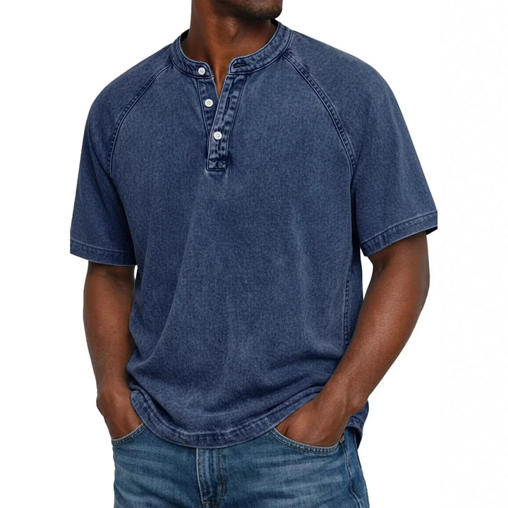 Emil | Button-Front Vintage Shirt with Chest Pocket for Men