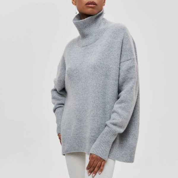 Reneé | Ribbed Turtleneck Sweater with Slim Silhouette