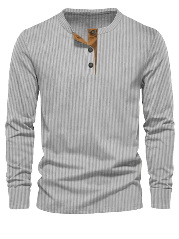 Florian | Striped Slim-Fit Long Sleeve Shirt for Men