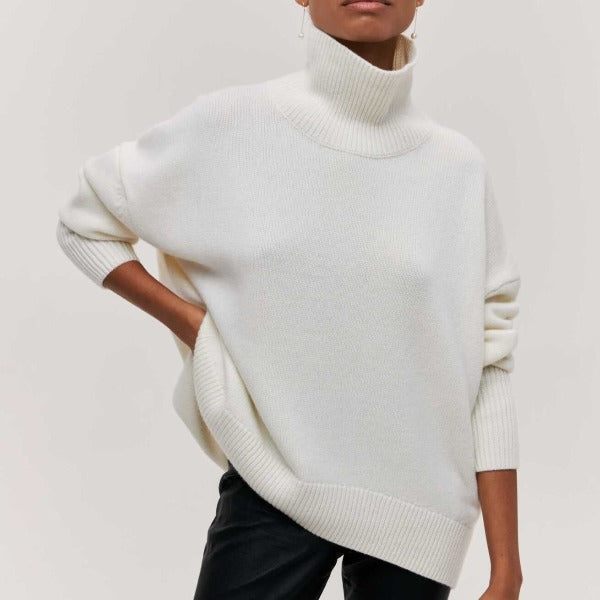 Reneé | Ribbed Turtleneck Sweater with Slim Silhouette