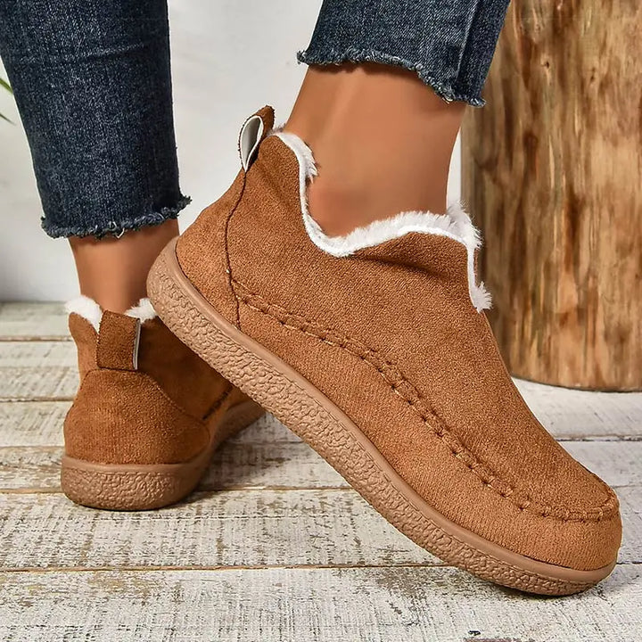 Ingeborg | Fur-Lined Ankle Boots with Grippy Sole for Women